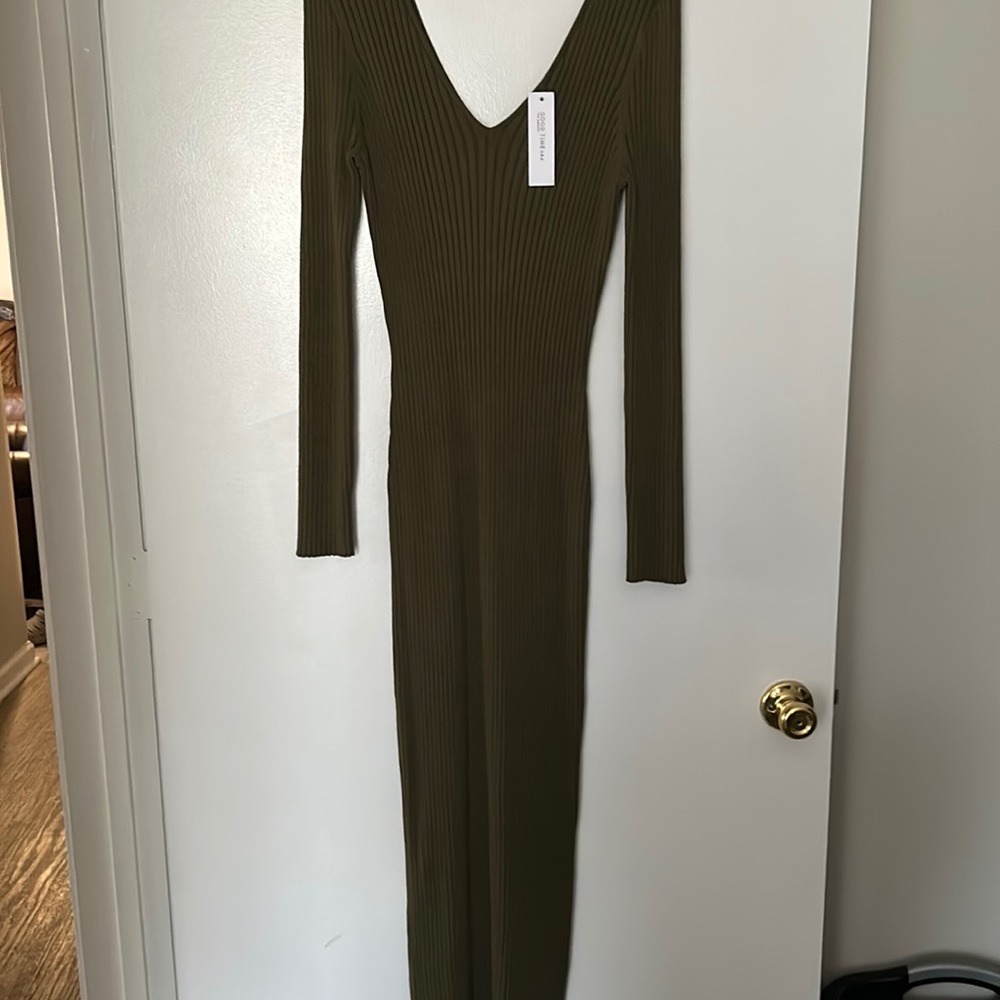 Maxi Long Green Dress